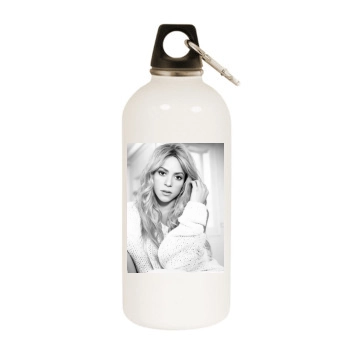 Shakira White Water Bottle With Carabiner