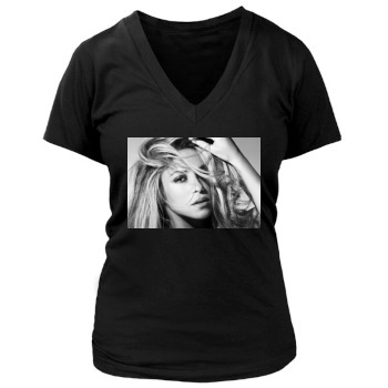 Shakira Women's Deep V-Neck TShirt