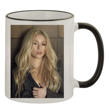 Shakira 11oz Colored Rim & Handle Mug