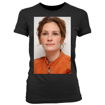 Julia Roberts Women's Junior Cut Crewneck T-Shirt