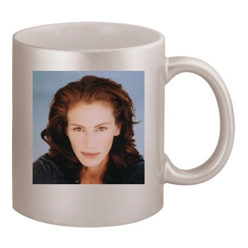 Julia Roberts 11oz Metallic Silver Mug