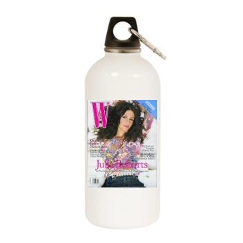 Julia Roberts White Water Bottle With Carabiner