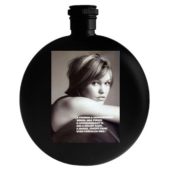 Julia Stiles Round Flask