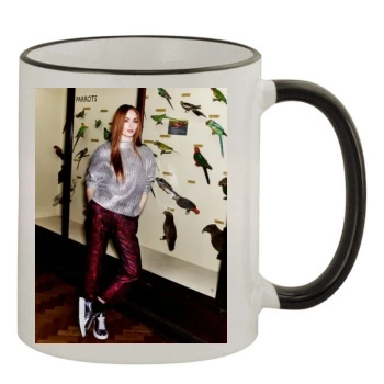 Sophie Turner 11oz Colored Rim & Handle Mug