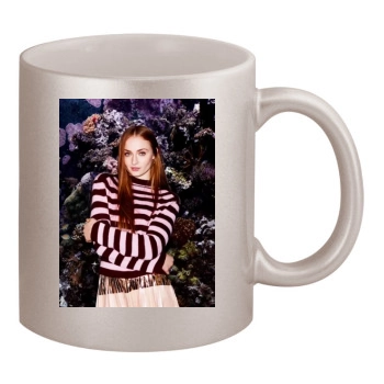 Sophie Turner 11oz Metallic Silver Mug