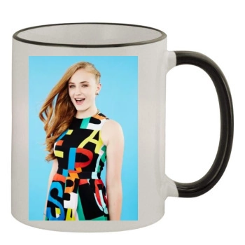 Sophie Turner 11oz Colored Rim & Handle Mug