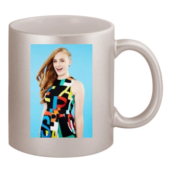 Sophie Turner 11oz Metallic Silver Mug