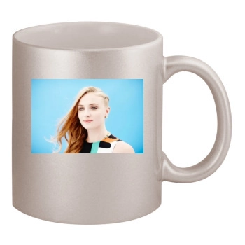 Sophie Turner 11oz Metallic Silver Mug