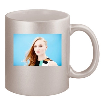 Sophie Turner 11oz Metallic Silver Mug