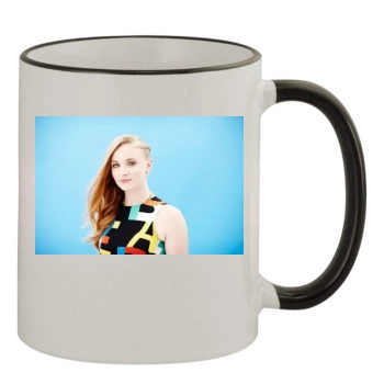 Sophie Turner 11oz Colored Rim & Handle Mug