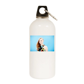 Sophie Turner White Water Bottle With Carabiner