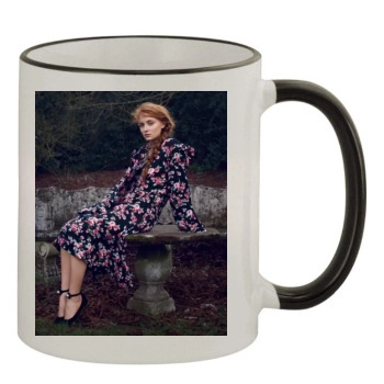 Sophie Turner 11oz Colored Rim & Handle Mug