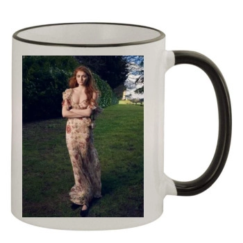Sophie Turner 11oz Colored Rim & Handle Mug