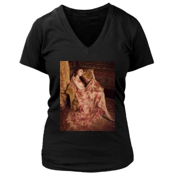 Sophie Turner Women's Deep V-Neck TShirt