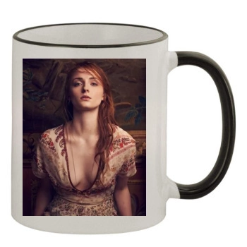 Sophie Turner 11oz Colored Rim & Handle Mug