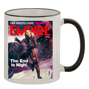 Sophie Turner 11oz Colored Rim & Handle Mug