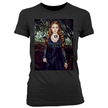 Sophie Turner Women's Junior Cut Crewneck T-Shirt