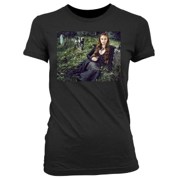 Sophie Turner Women's Junior Cut Crewneck T-Shirt