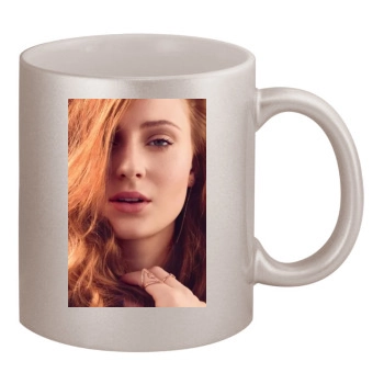 Sophie Turner 11oz Metallic Silver Mug