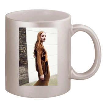 Sophie Turner 11oz Metallic Silver Mug