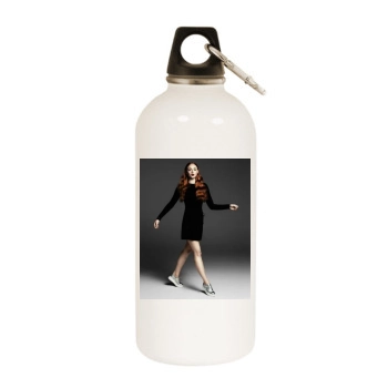 Sophie Turner White Water Bottle With Carabiner