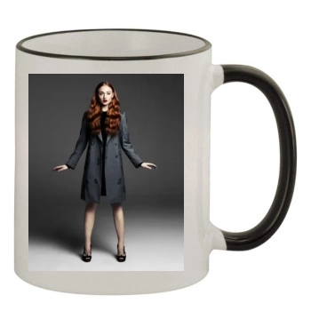 Sophie Turner 11oz Colored Rim & Handle Mug