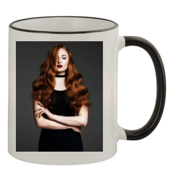 Sophie Turner 11oz Colored Rim & Handle Mug