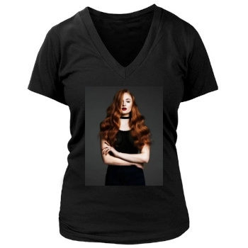 Sophie Turner Women's Deep V-Neck TShirt