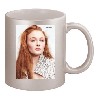 Sophie Turner 11oz Metallic Silver Mug