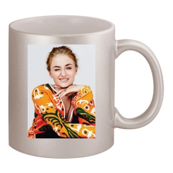 Sophie Turner 11oz Metallic Silver Mug