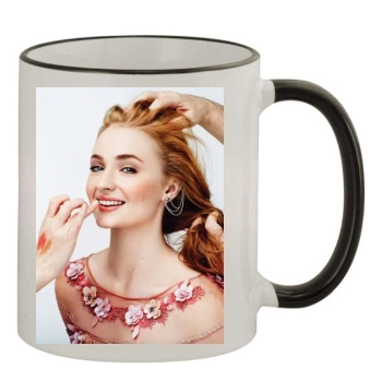 Sophie Turner 11oz Colored Rim & Handle Mug