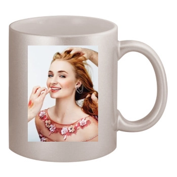 Sophie Turner 11oz Metallic Silver Mug