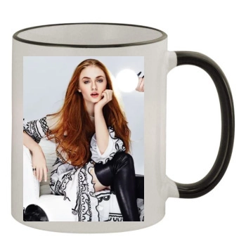 Sophie Turner 11oz Colored Rim & Handle Mug