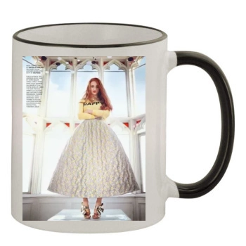 Sophie Turner 11oz Colored Rim & Handle Mug