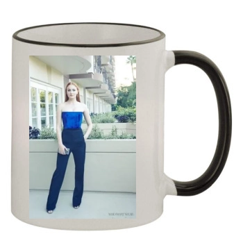 Sophie Turner 11oz Colored Rim & Handle Mug