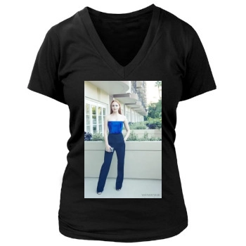 Sophie Turner Women's Deep V-Neck TShirt