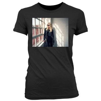 Taylor Momsen Women's Junior Cut Crewneck T-Shirt