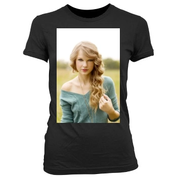 Taylor Swift Women's Junior Cut Crewneck T-Shirt