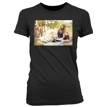 Taylor Swift Women's Junior Cut Crewneck T-Shirt