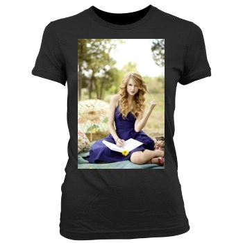 Taylor Swift Women's Junior Cut Crewneck T-Shirt