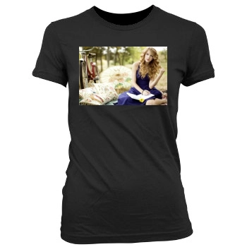 Taylor Swift Women's Junior Cut Crewneck T-Shirt