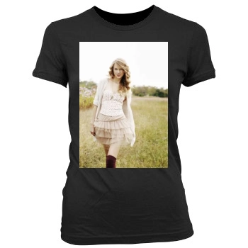 Taylor Swift Women's Junior Cut Crewneck T-Shirt