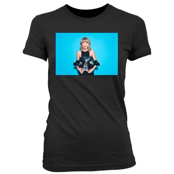 Taylor Swift Women's Junior Cut Crewneck T-Shirt