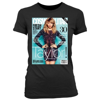 Taylor Swift Women's Junior Cut Crewneck T-Shirt