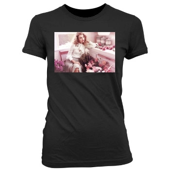 Taylor Swift Women's Junior Cut Crewneck T-Shirt