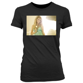 Taylor Swift Women's Junior Cut Crewneck T-Shirt