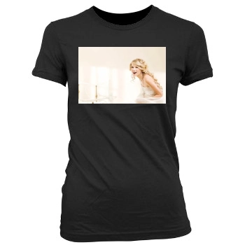 Taylor Swift Women's Junior Cut Crewneck T-Shirt