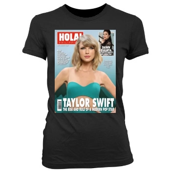 Taylor Swift Women's Junior Cut Crewneck T-Shirt