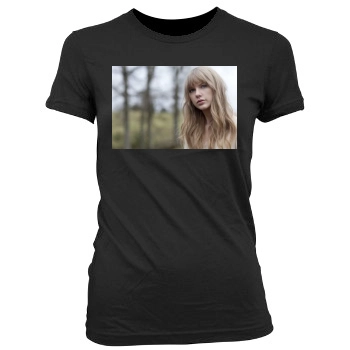 Taylor Swift Women's Junior Cut Crewneck T-Shirt