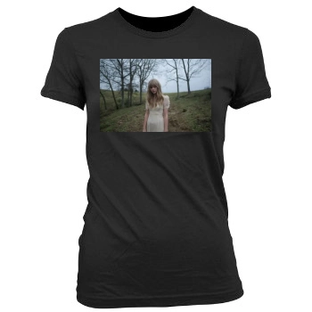 Taylor Swift Women's Junior Cut Crewneck T-Shirt